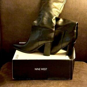 Nine West Elegant Black Knee-High Women's Boots - 7.5